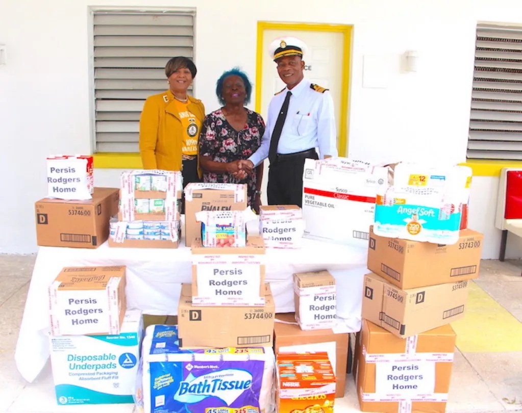 Bahamas Customs Department made donations to senior citizens’ homes and to adopted school, T.A. Thompson Junior High