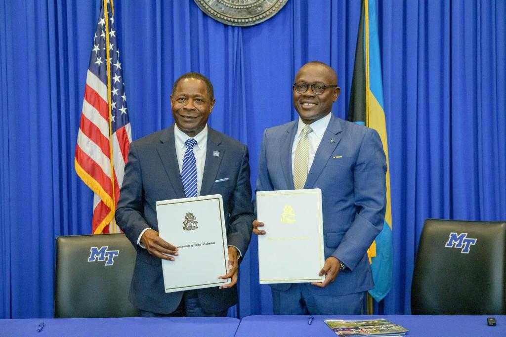 Bahamas Signs Landmark Aviation Agreement with Middle Tennessee State University