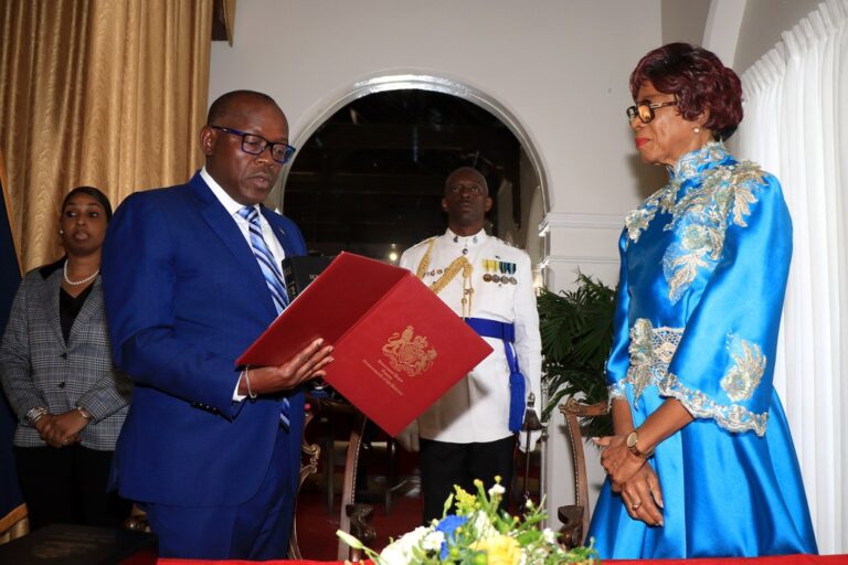 Chester Cooper, sworn in as Deputy Prime Minister and Minister of Education, Science and Technology