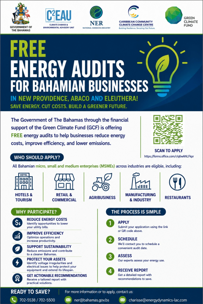 Government of The Bahamas Launches Free Energy Audit Initiative for MSMEs