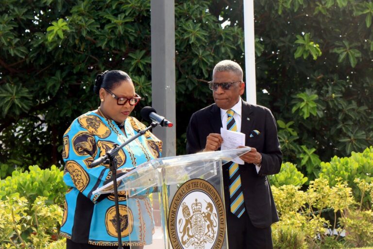 The Governor General, Dame Cynthia Pratt celebrates National Flag Day