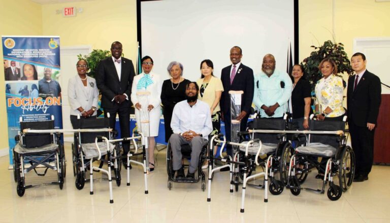Chinese Embassy donates assistive devices to benefit persons with disabilities across The Bahamas