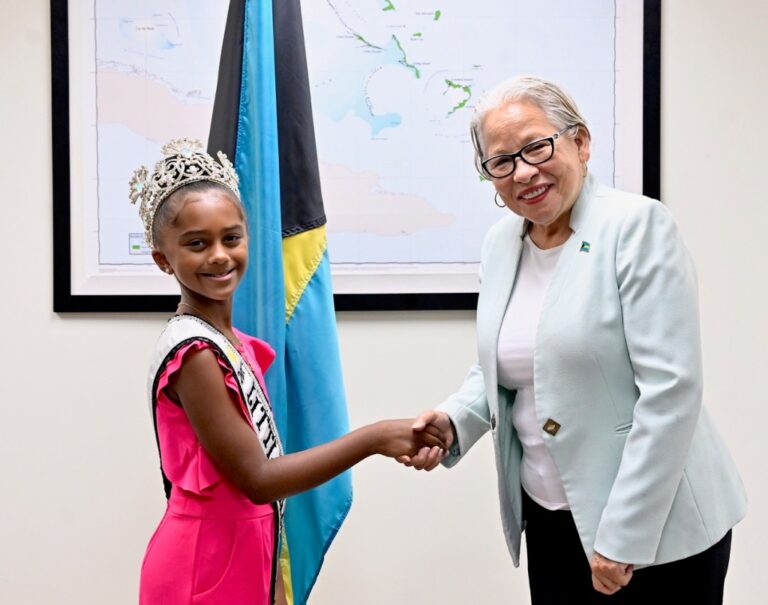 Little Miss Galaxy International Pays Courtesy Call on Tourism Minister