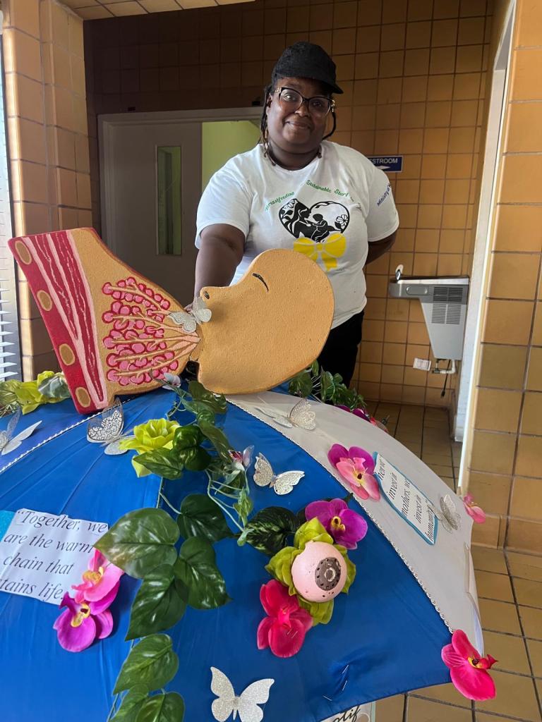 Breastfeeding-Themed Umbrellas Brighten Carmichael During Annual Umbrellathon